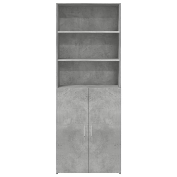 skab 70x42,5x185 cm konstrueret træ betongrå