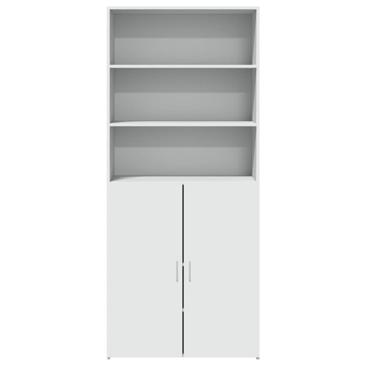 skab 80x42,5x185 cm konstrueret træ hvid