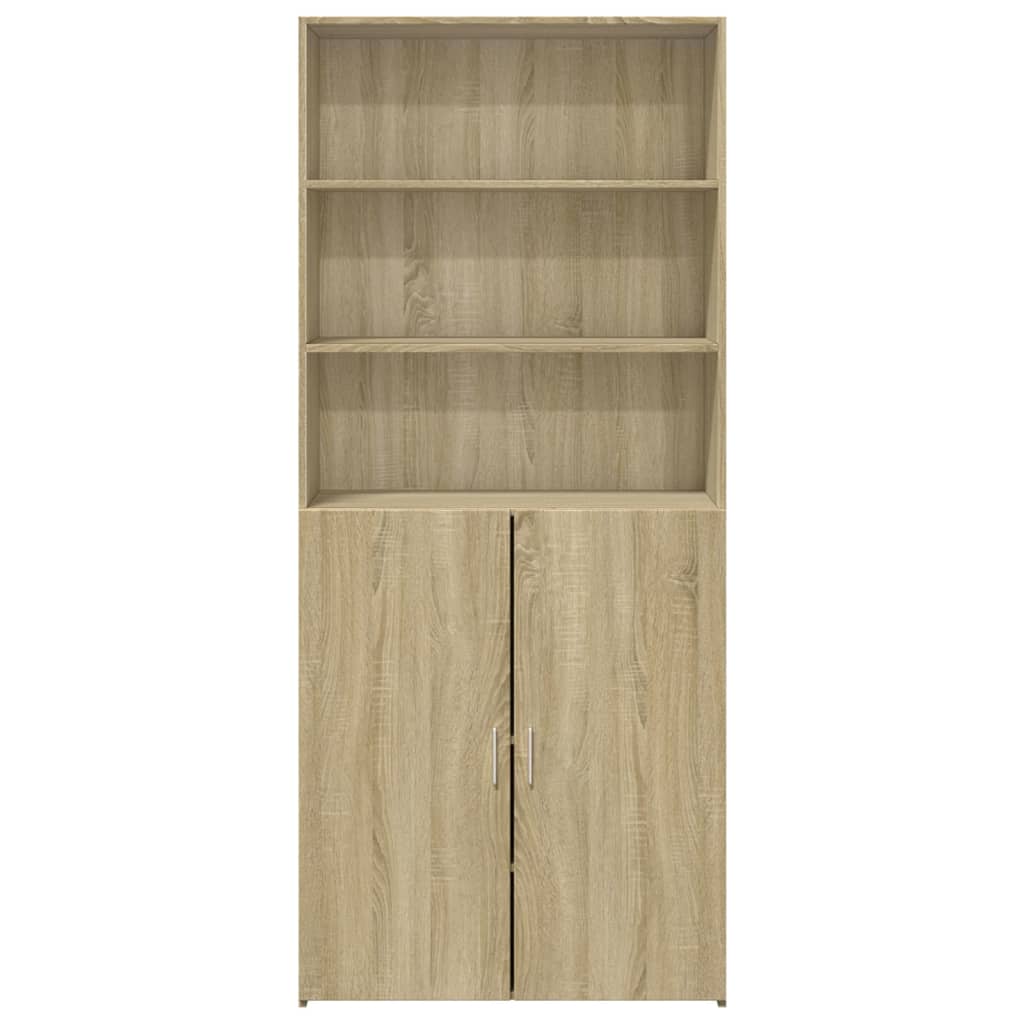 skab 80x42,5x185 cm konstrueret træ sonoma-eg