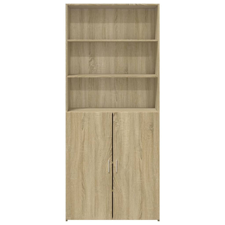 skab 80x42,5x185 cm konstrueret træ sonoma-eg