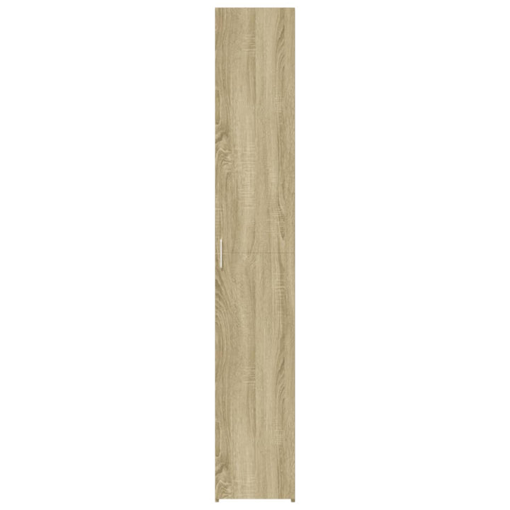 reol 30x42,5x185 cm konstrueret træ sonoma-eg