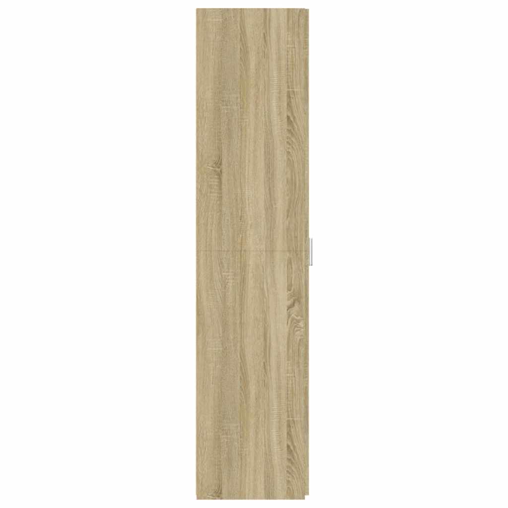 reol 30x42,5x185 cm konstrueret træ sonoma-eg