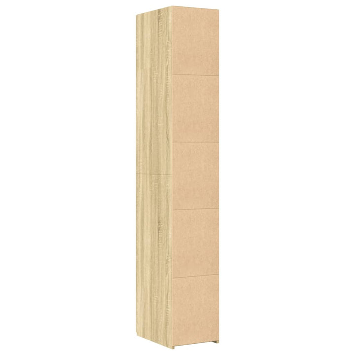 reol 30x42,5x185 cm konstrueret træ sonoma-eg
