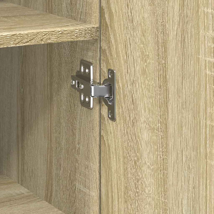 reol 30x42,5x185 cm konstrueret træ sonoma-eg
