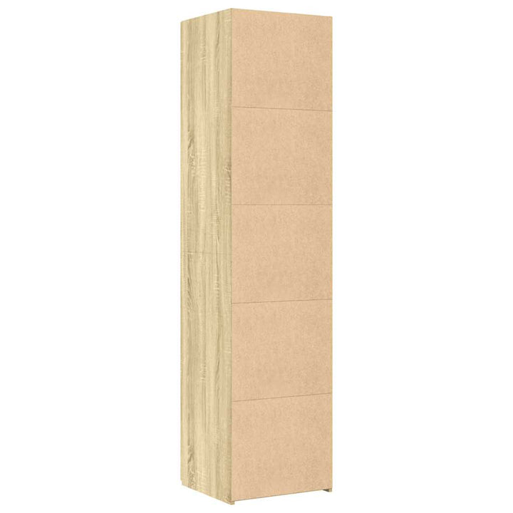 højskab 40x42,5x185 cm konstrueret træ sonoma-eg