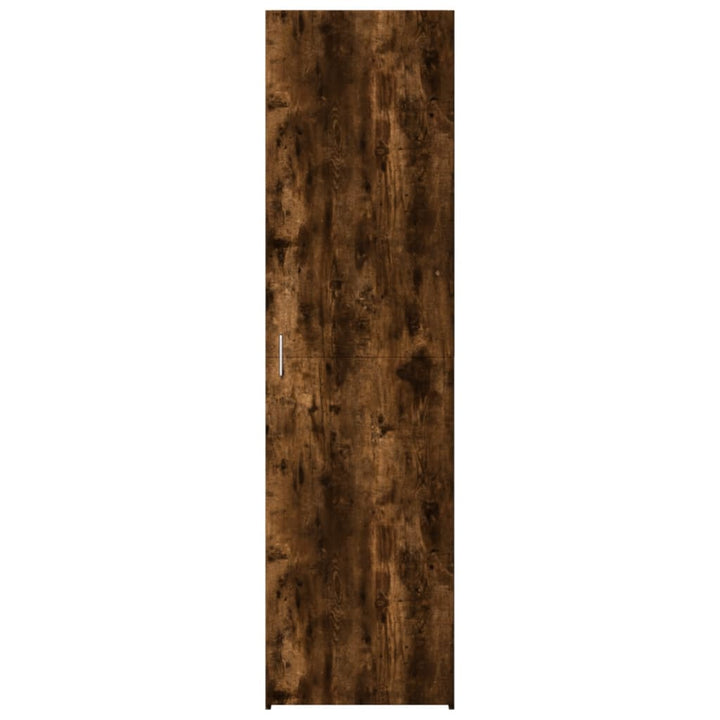 højskab 40x42,5x185 cm konstrueret træ røget egetræsfarve