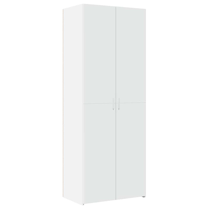skab 70x42,5x185 cm konstrueret træ hvid