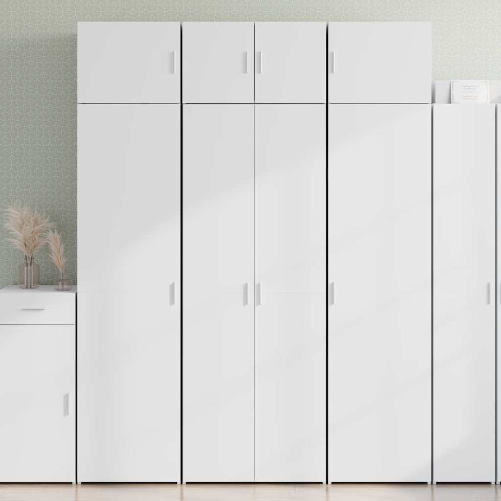 skab 70x42,5x185 cm konstrueret træ hvid