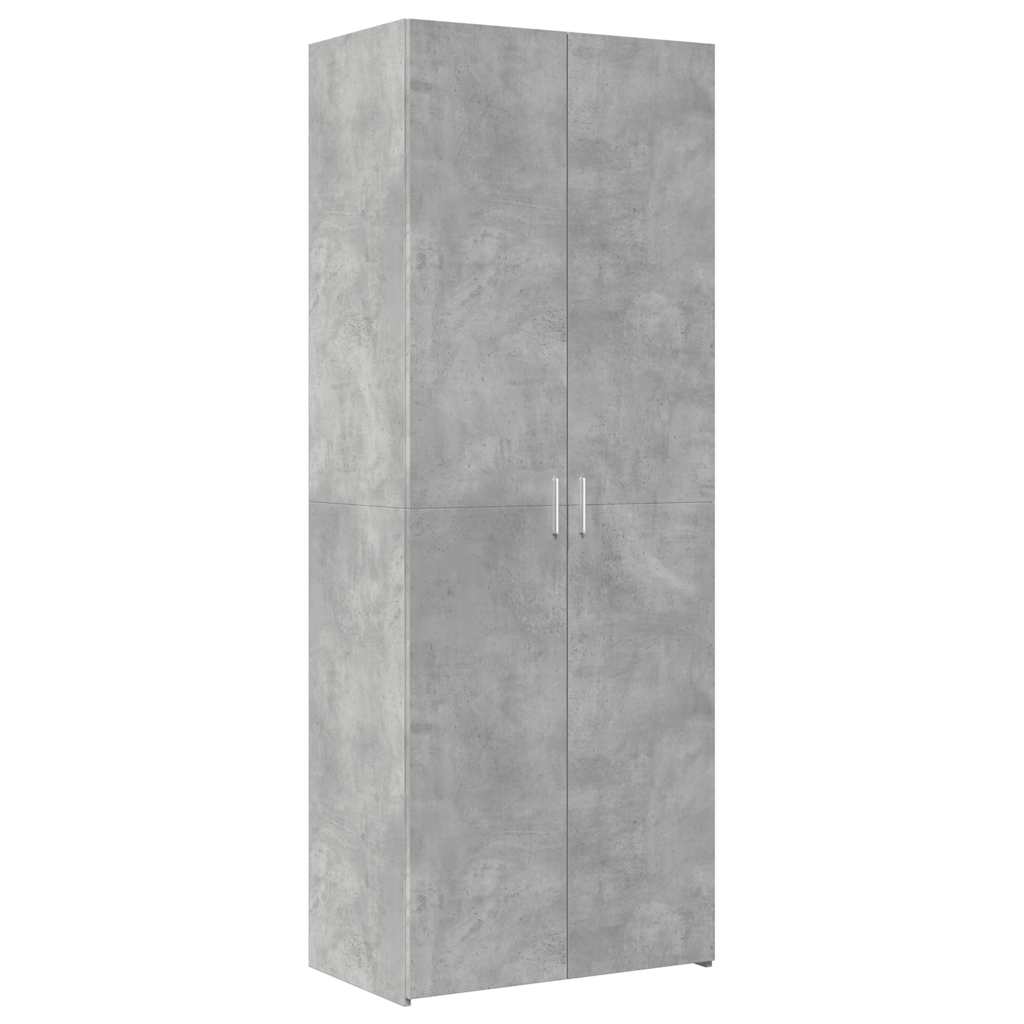 skab 70x42,5x185 cm konstrueret træ betongrå
