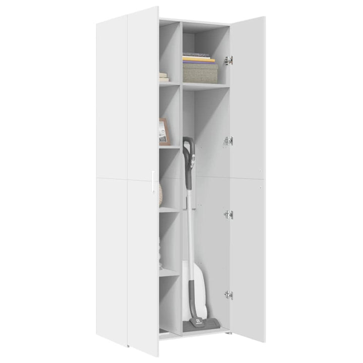 skab 70x42,5x185 cm konstrueret træ hvid