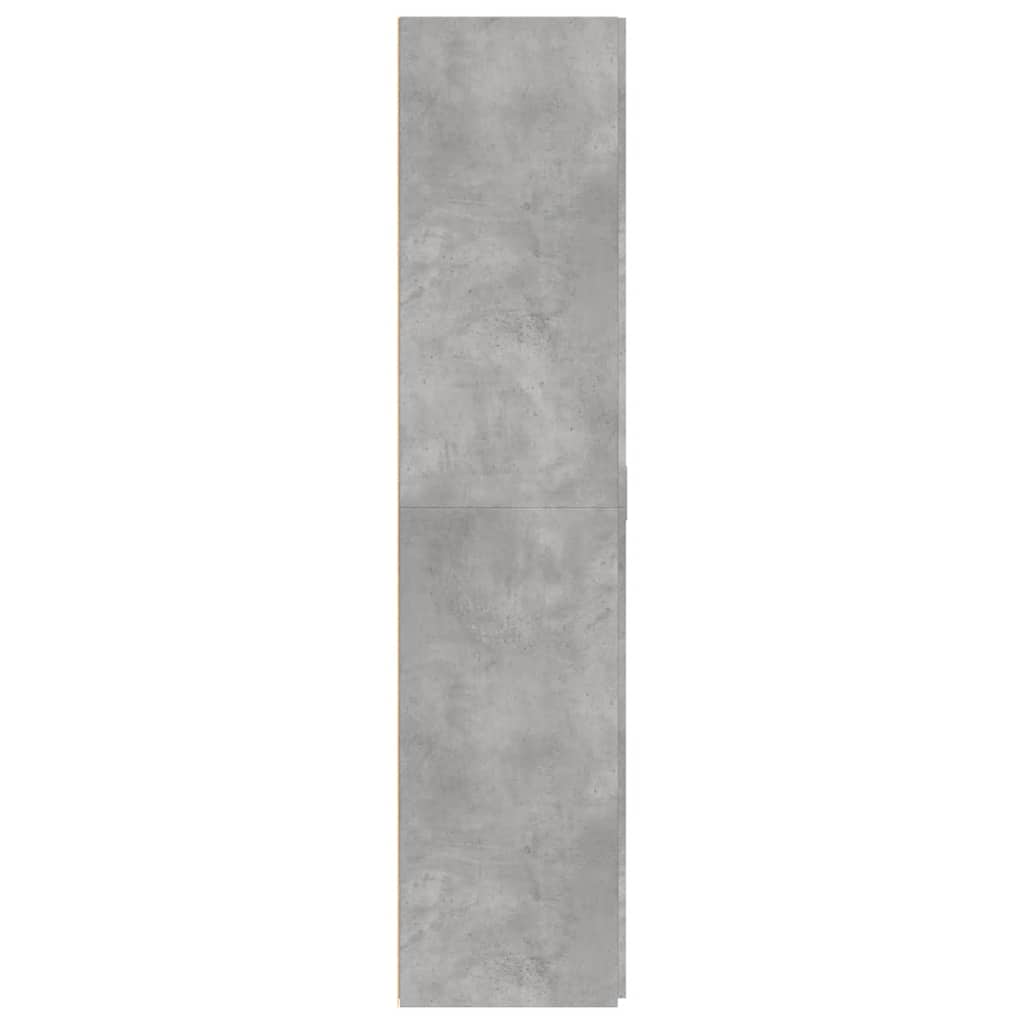skab 70x42,5x185 cm konstrueret træ betongrå
