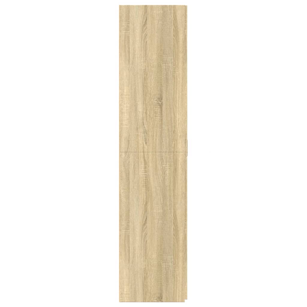 skab 80x42,5x185 cm konstrueret træ sonoma-eg