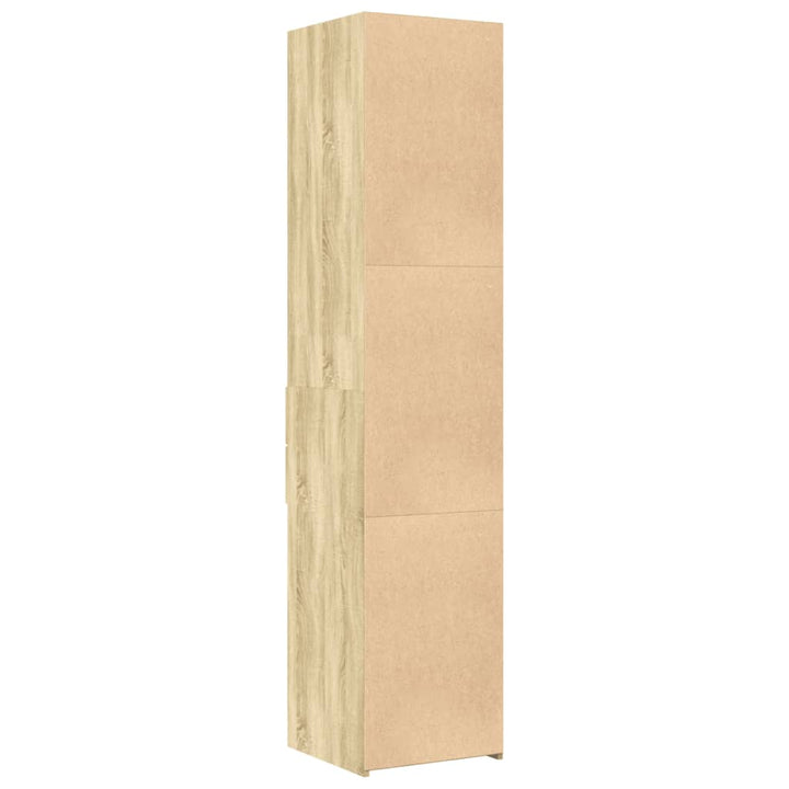 højskab 40x42,5x185 cm konstrueret træ sonoma-eg