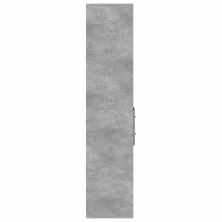 højskab 40x42,5x185 cm konstrueret træ betongrå