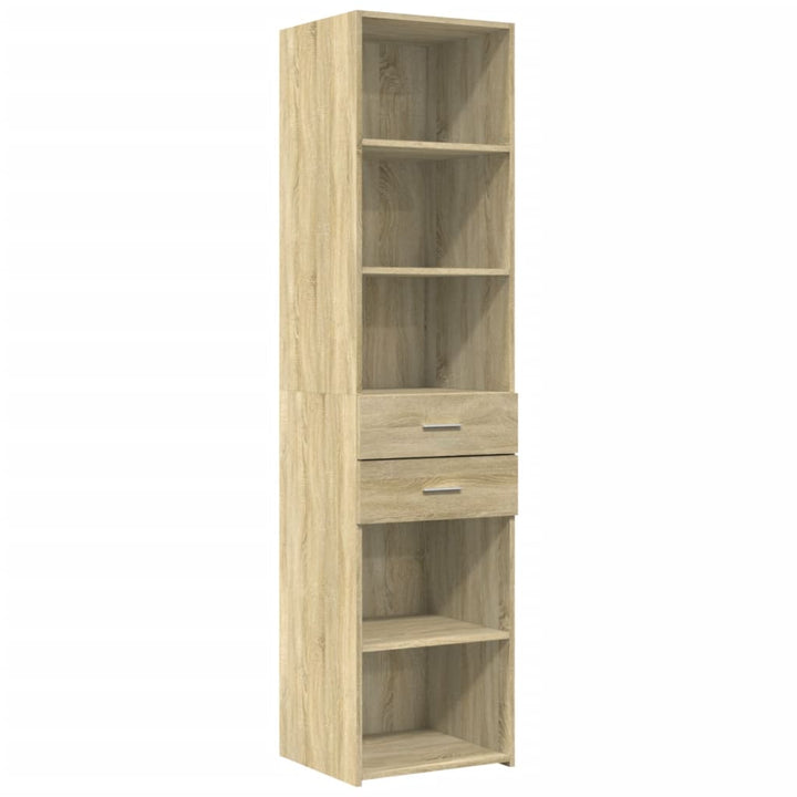 højskab 40x42,5x185 cm konstrueret træ sonoma-eg