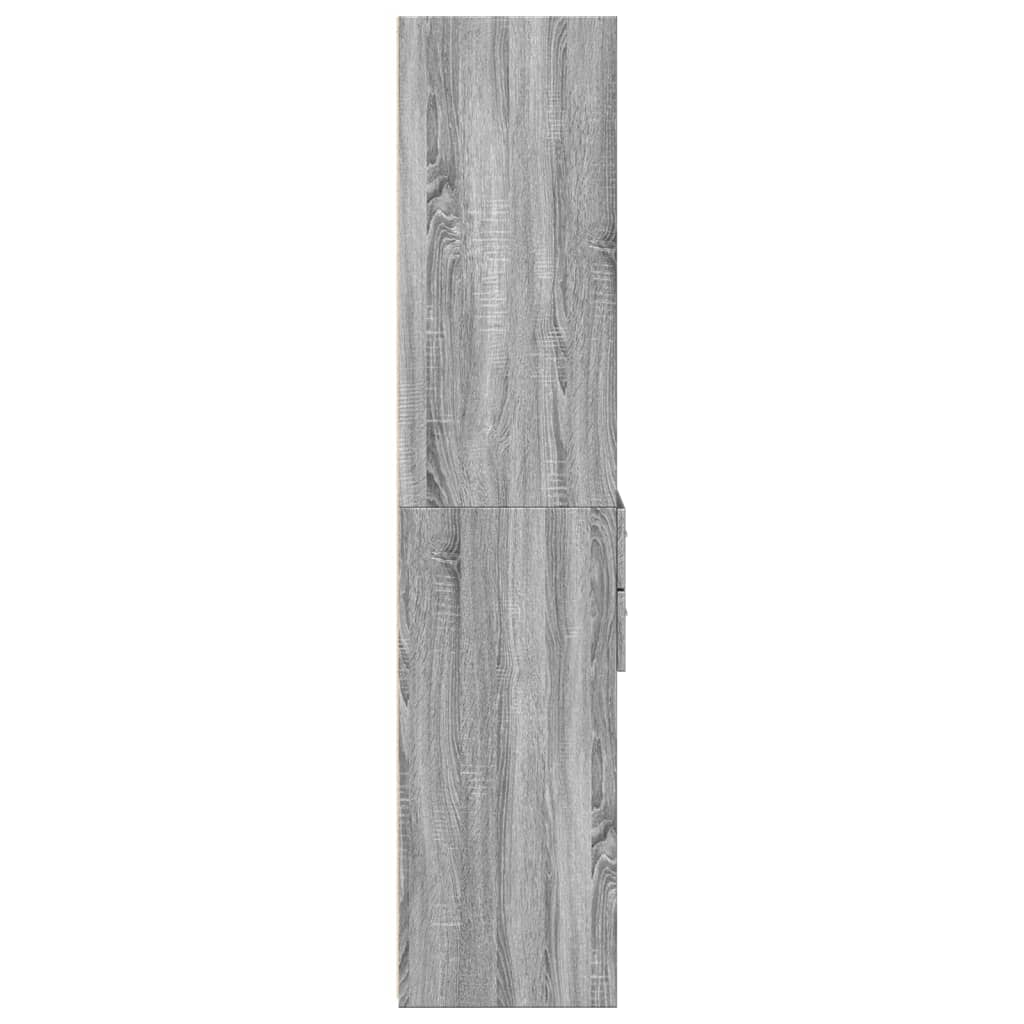skab 50x42,5x185 cm konstrueret træ sonoma-eg