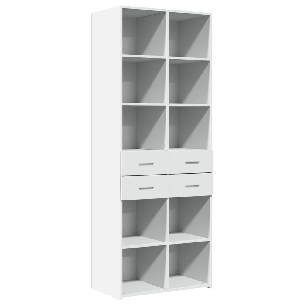 skab 70x42,5x185 cm konstrueret træ hvid