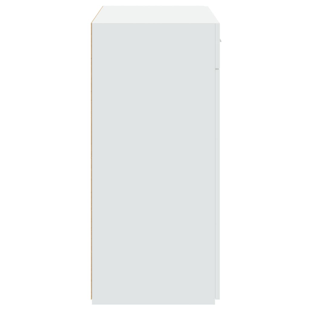 skænk 80x42,5x93 cm konstrueret træ hvid