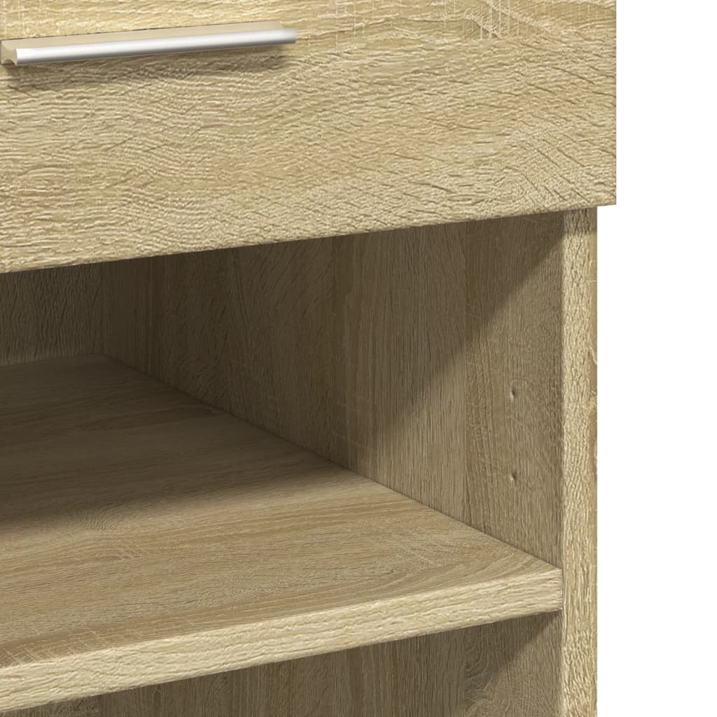 skænk 80x42,5x93 cm konstrueret træ sonoma-eg