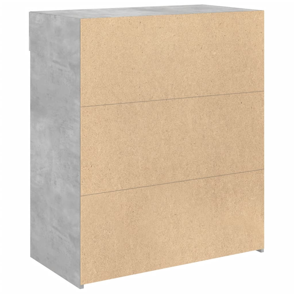 skænk 80x42,5x93 cm konstrueret træ betongrå