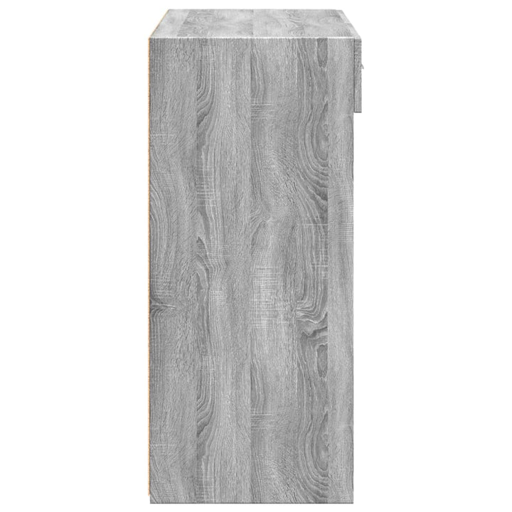 skænk 80x42,5x93 cm konstrueret træ grå sonoma-eg