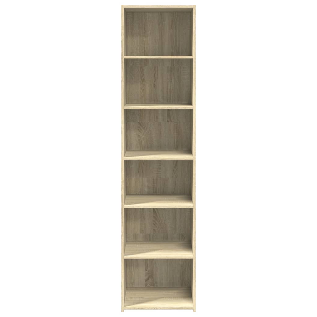 reol 45x41x185 cm konstrueret træ sonoma-eg