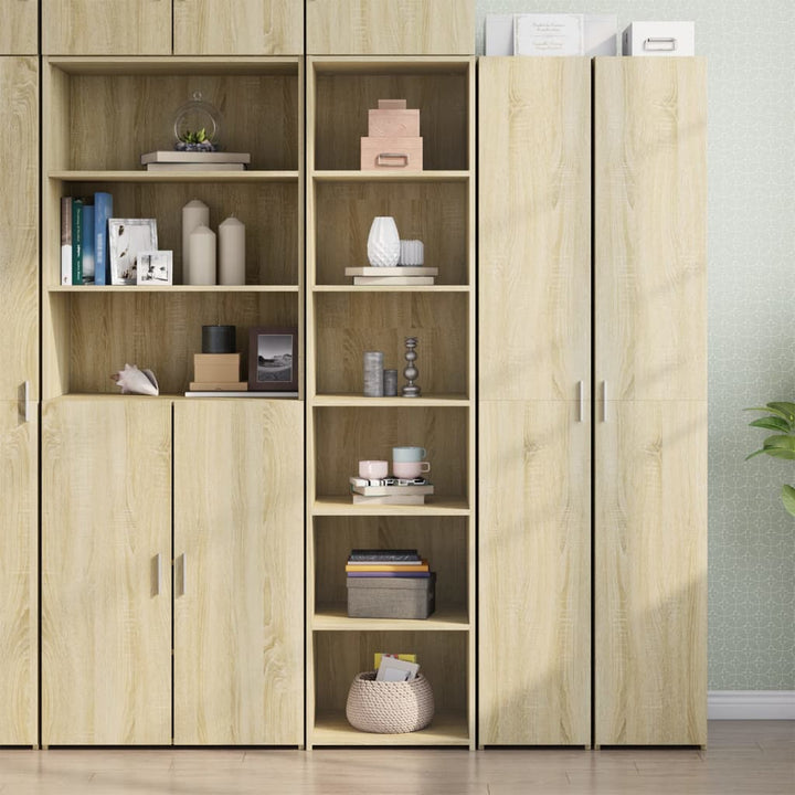 reol 45x41x185 cm konstrueret træ sonoma-eg