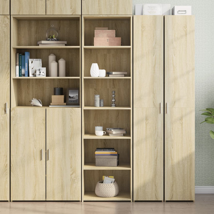 højskab 50x41x185 cm konstrueret træ sonoma-eg