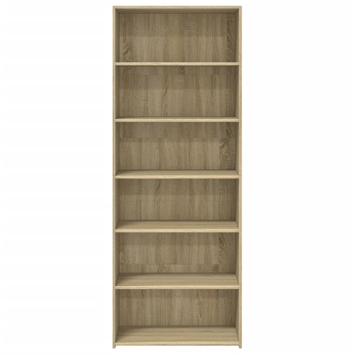 reol 70x41x185 cm konstrueret træ sonoma-eg
