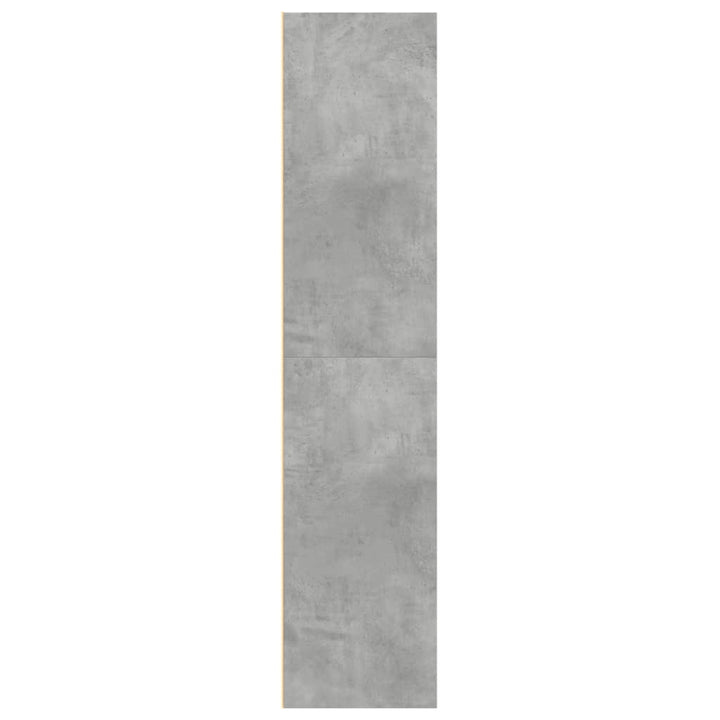 reol 70x41x185 cm konstrueret træ betongrå