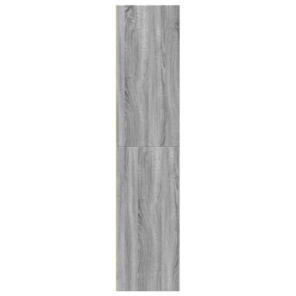 reol 70x41x185 cm konstrueret træ grå sonoma-eg