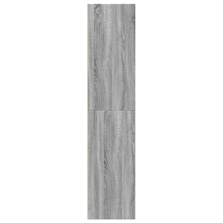 reol 70x41x185 cm konstrueret træ grå sonoma-eg