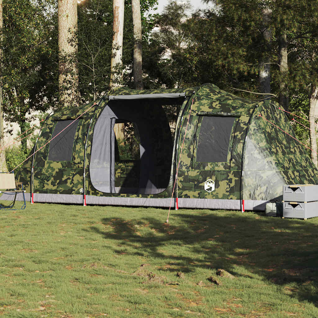 4-personers campingtelt vandtæt camouflage