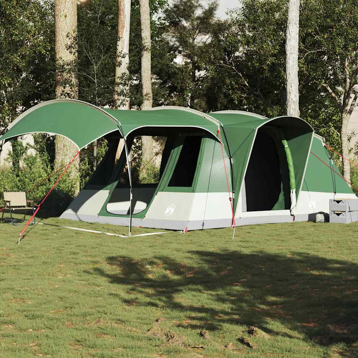 5-personers campingtelt vandtæt grøn