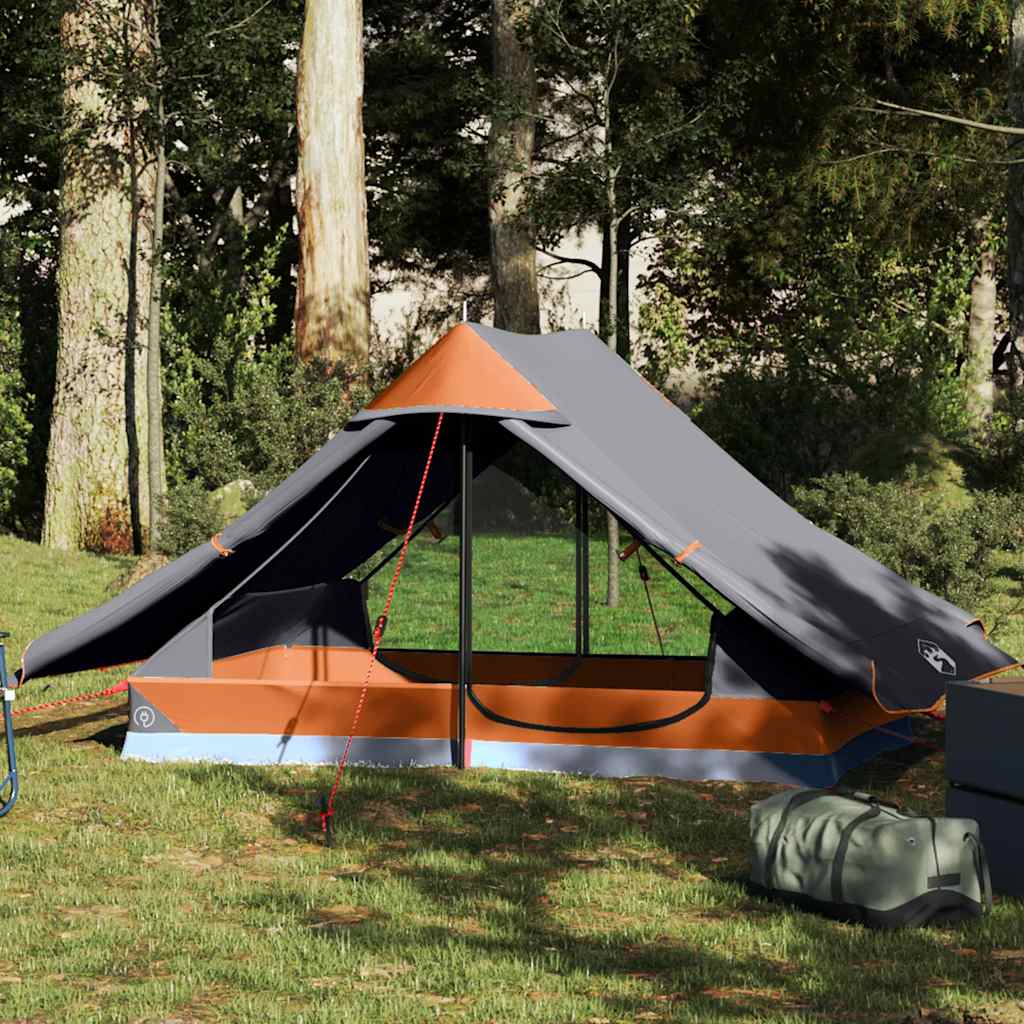 2-personers campingtelt vandtæt grå