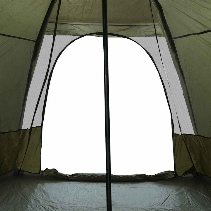 6-personers campingtelt vandtæt olivengrøn