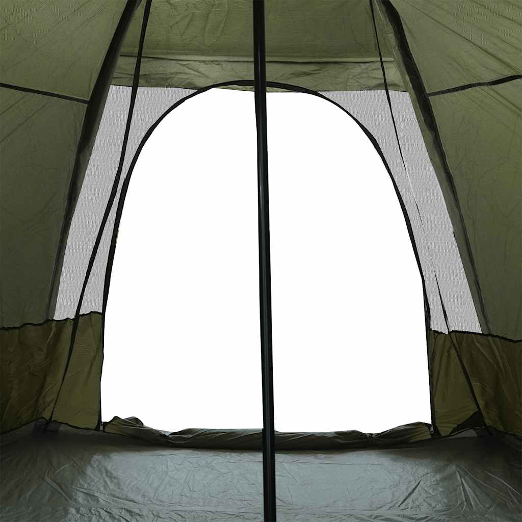 6-personers campingtelt vandtæt brun