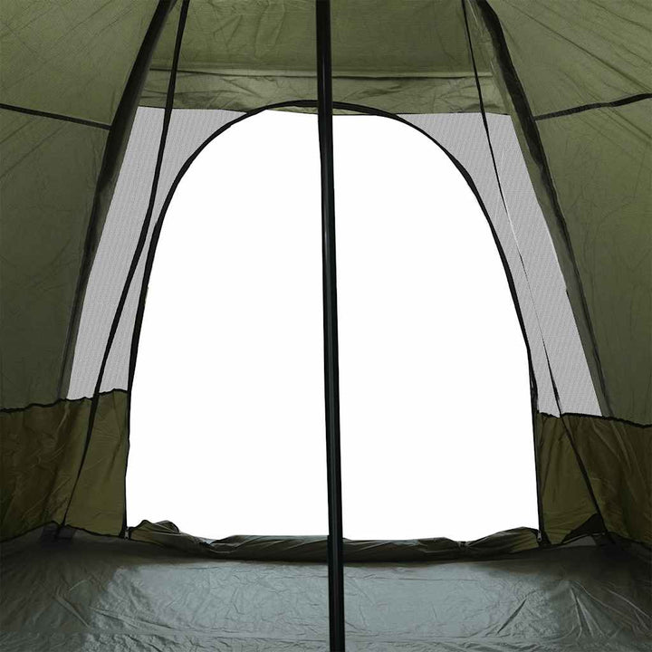 6-personers campingtelt vandtæt brun