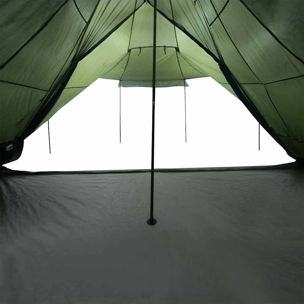 8-personers campingtelt vandtæt olivengrøn