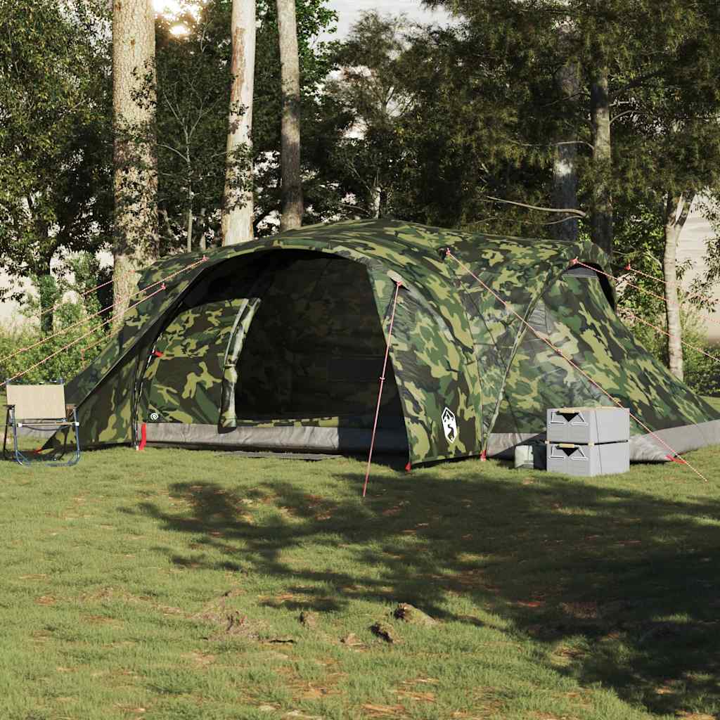 6-personers kuppeltelt vandtæt camouflage