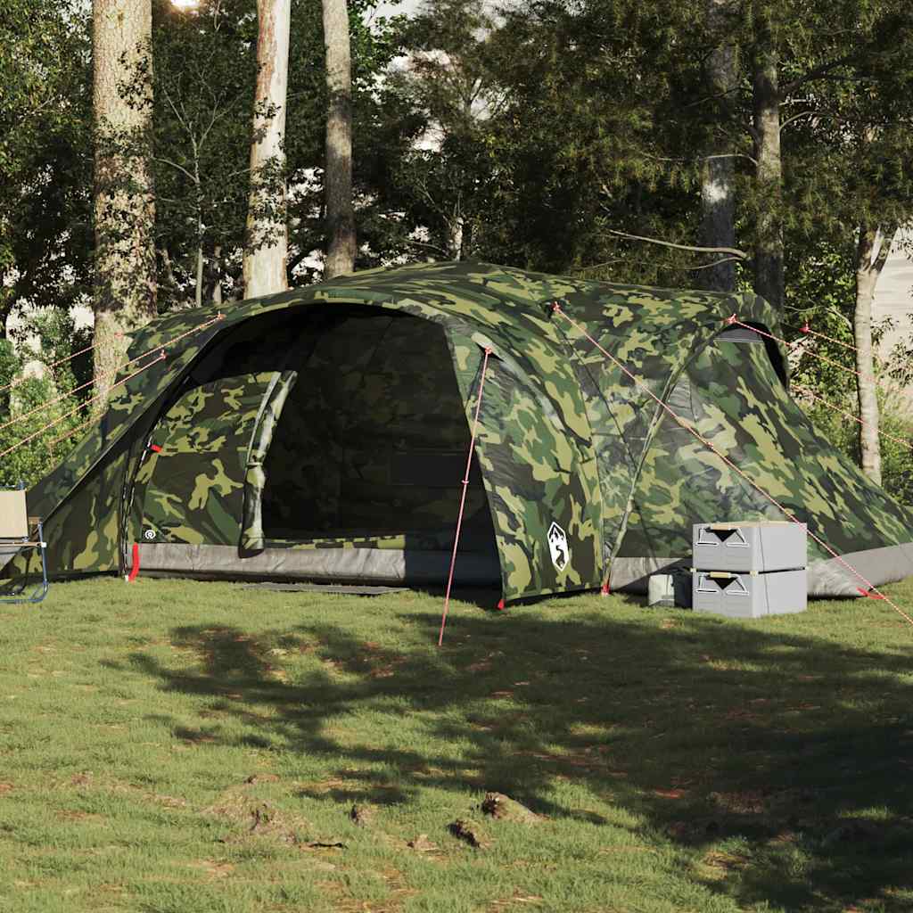 6-personers kuppeltelt vandtæt camouflage
