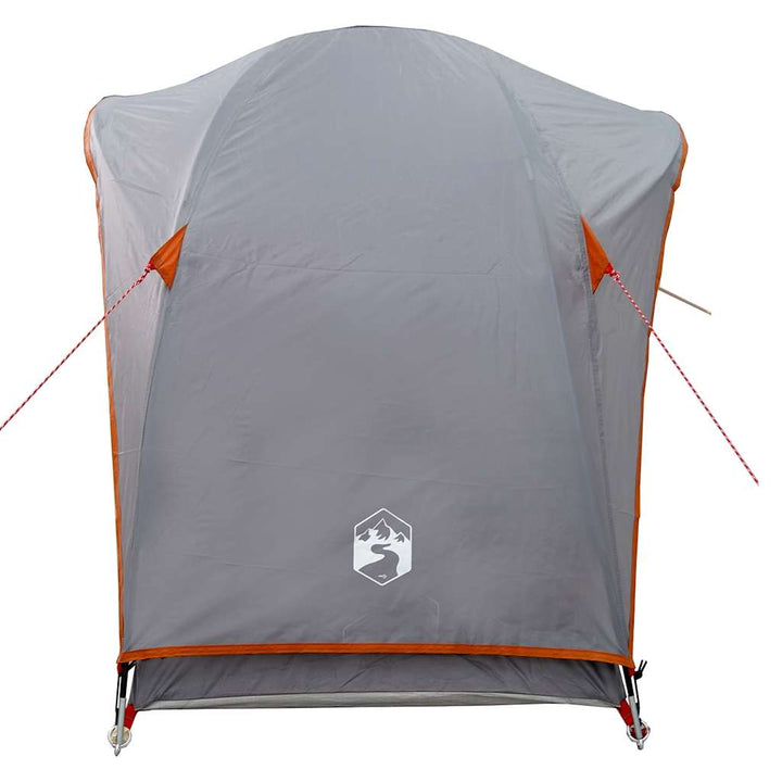 1-personers campingtelt vandtæt grå og orange
