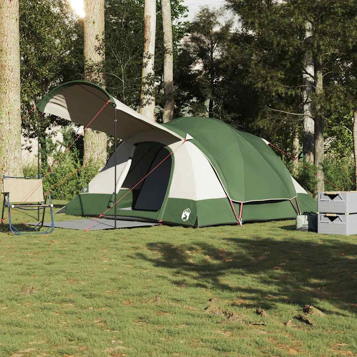 8-personers campingtelt vandtæt grøn