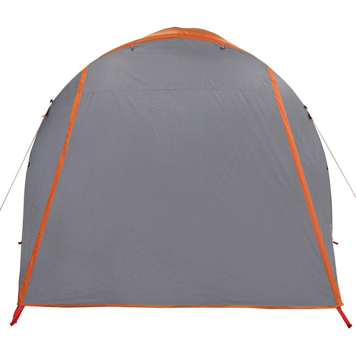 6-personers campingtelt vandtæt grå og orange