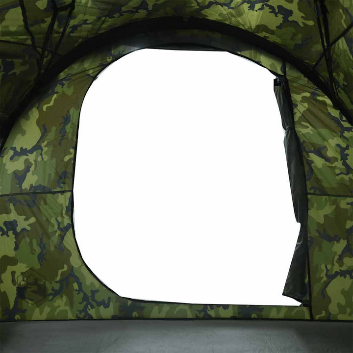 6-personers familietelt vandtæt camouflage