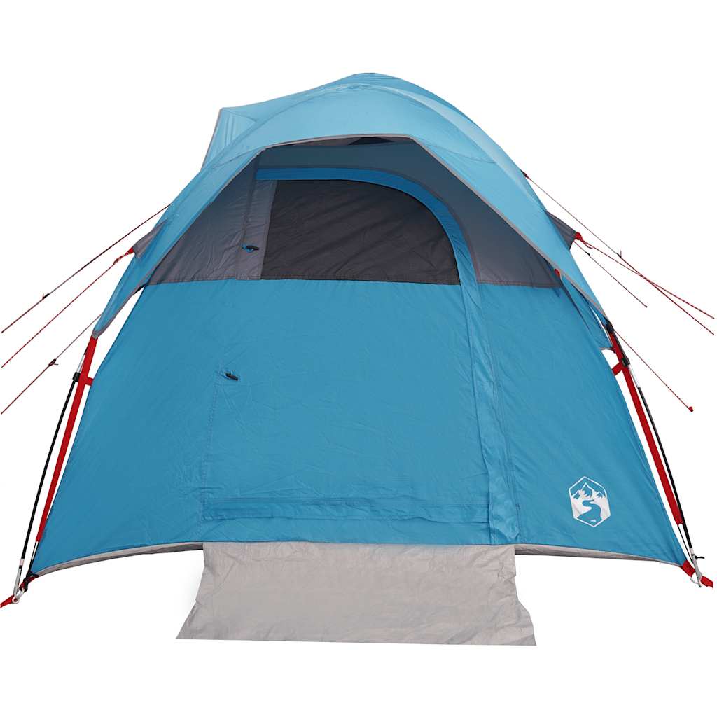 5-personers campingtelt vandtæt blå