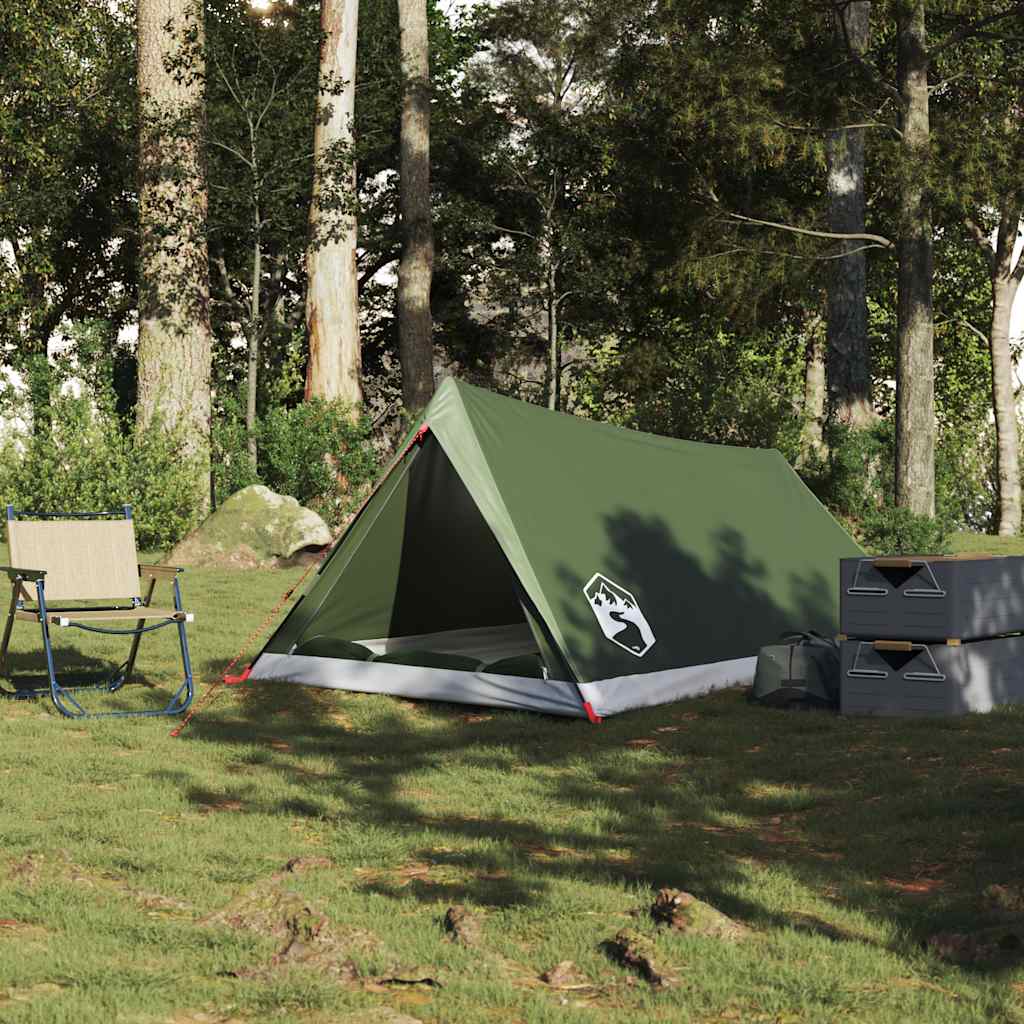 2-personers campingtelt vandtæt olivengrøn