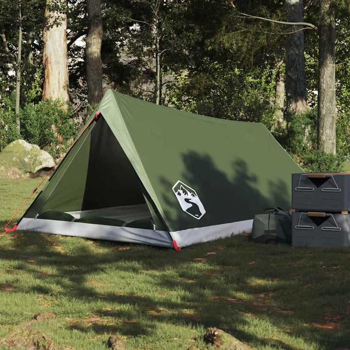 2-personers campingtelt vandtæt olivengrøn
