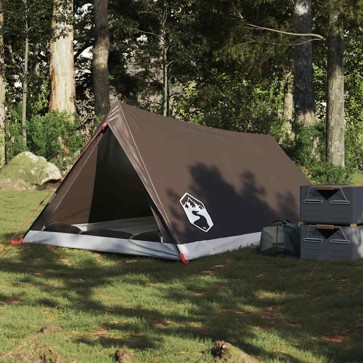 2-personers campingtelt vandtæt brun