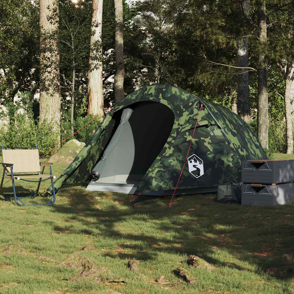 3-personers campingtelt vandtæt camouflage